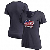 Women Seattle Seahawks Navy NFL Pro Line by Fanatics Branded Banner State T-Shirt,baseball caps,new era cap wholesale,wholesale hats